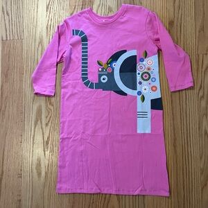 Girls' Pink Elephant Graphic dress - Brand: kid made modern USA brand